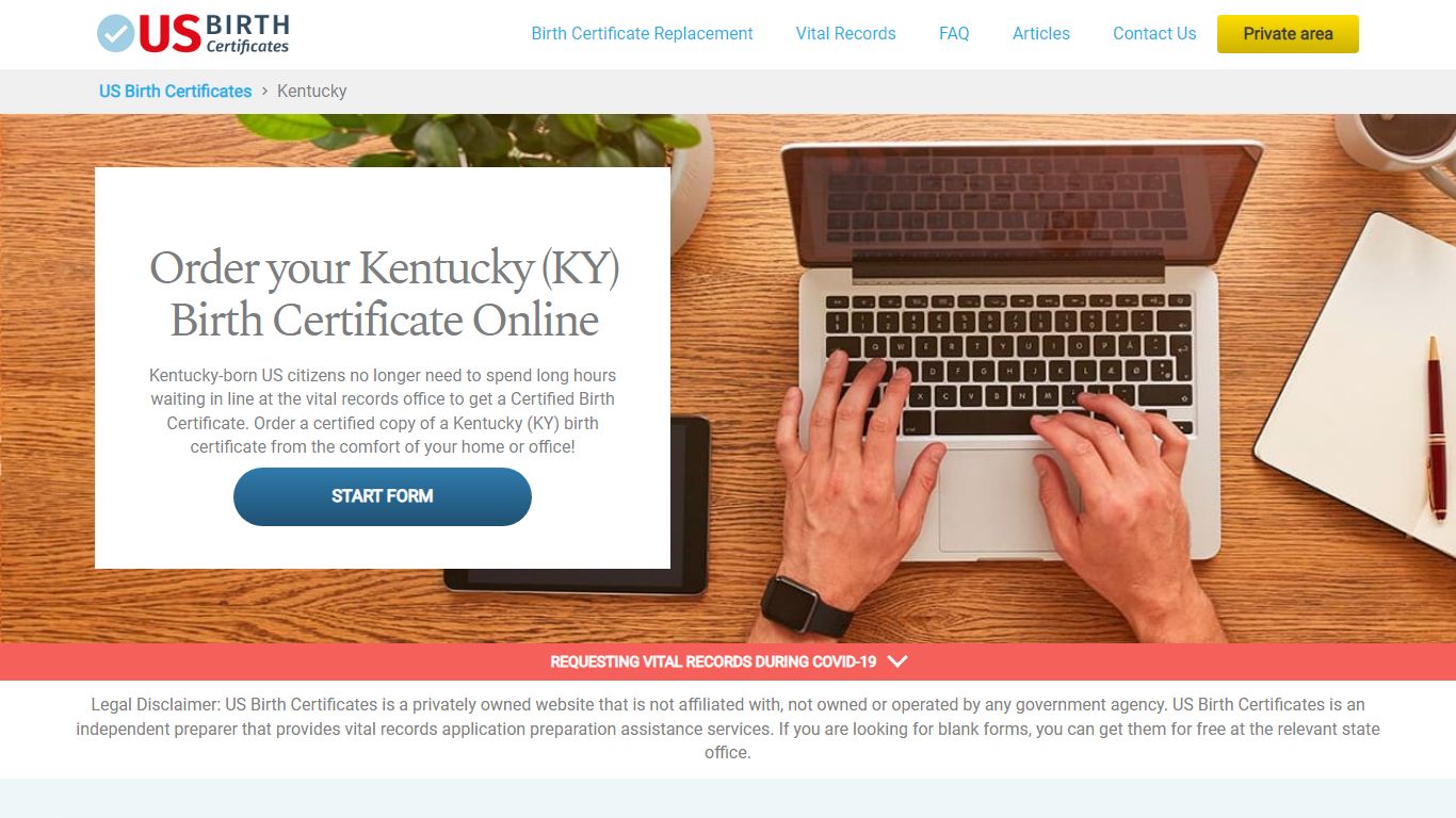 Kentucky (KY) Birth Certificate Online - US Birth Certificates